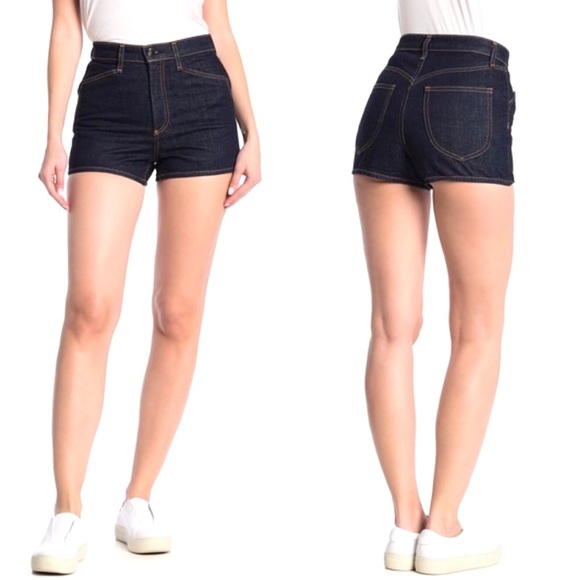 Rare Rag & Bone Ellie High Rise Denim Shorts - Picture 1 of 13